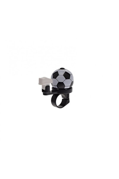 WMX Sonerie bicicleta din-din forma de minge, culoare alb/negru