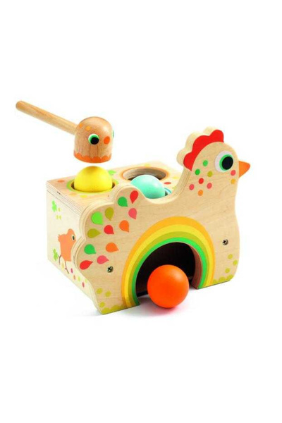 djeco Jucarie bebe Gaina cu oua Tapatou,
