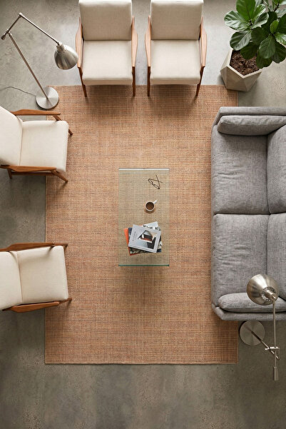 Halispecial Demet Çizgili Renkli Hasır Dekoratif Kilim:Antialerjik ve Robot S...