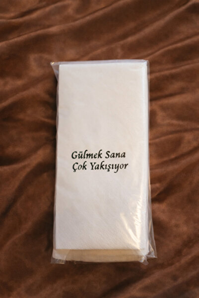 ŞEHRAZAT HANDMADE TASARIM 20 Lİ BASKILI SUNUM PEÇETESİ