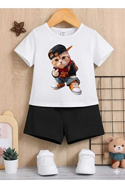 Nice Clothes ΚΑΛΟΚΑΙΡΙΝΟ ΠΑΙΔΙΚΟ ΜΠΛΟΥΖΑΚΙ ΣΟΡΤΣ UNISEX (ΣΧΕΔΙΟ ΓΑΤΑΣ ΜΕ ΚΑΠΕΛΟ)