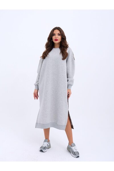 Wear Up Γυναικείο Φόρεμα με Λεοπάρ Άνοιγμα και Σκίσιμο στην Πλάτη