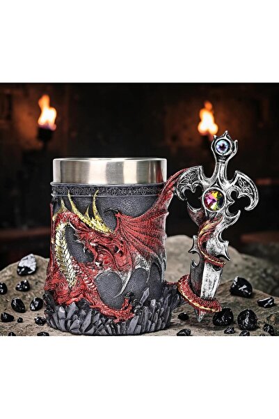 e-life shop 3D Dragon Design Beer Mug with Stainless Steel Inner Chamber and ...