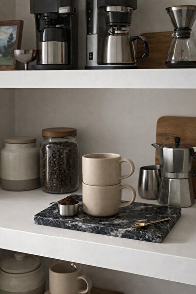 SIRÉ Studio Mermer Dekoratif Tepsi 25x15 cm | Kahve, Banyo & Orta Sehpa İçin ...