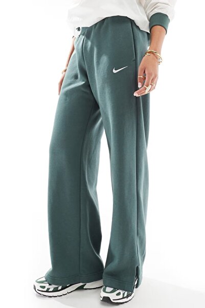Nike Pantaloni de trening Phoenix Fleece Wide High Rise pentru femei, cu tali...
