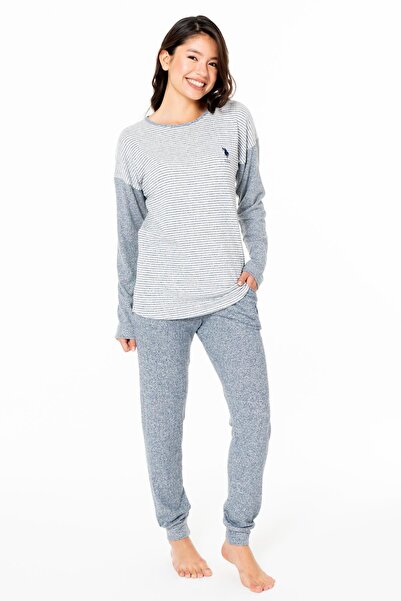 U.S. Polo Assn. Γυναικεία υφασμάτινα ρούχα με στενό πόδι Uzunkol για το σπίτι