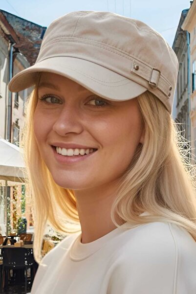 Mood Agenda Γυναικείο καπέλο Castro Kep από 100% βαμβάκι με λεπτομέρεια αγκρά...