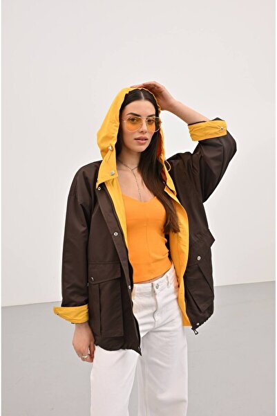 DENİKK Trend Iconic Design Water Repellent Windproof Raincoat Jacket-Iconic -...