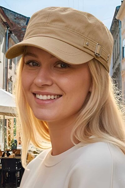 Mood Agenda Γυναικείο καπέλο Castro Kep από 100% βαμβάκι με λεπτομέρεια αγκρά...