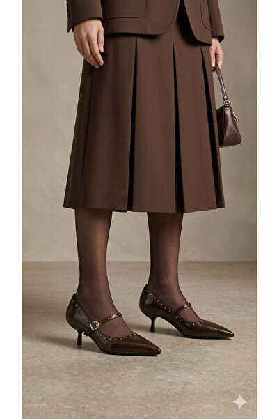 ELEVAM Mary Jane Ayakkabı – İnce Topuklu & Sivri Burun