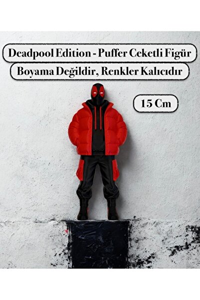 3DcraftTr Deadpool Urban Edition - Puffer Ceketli Stil Figür 15 cm "Boyama de...