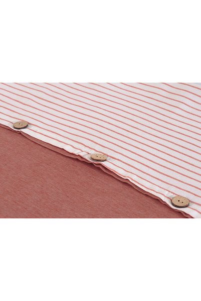 ASVİANA Elastic Sheet Set Reversible Pillowcase |   Button Detailed