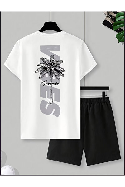 Joetsu Σετ μπλουζάκι και σορτς με στάμπα PALMY