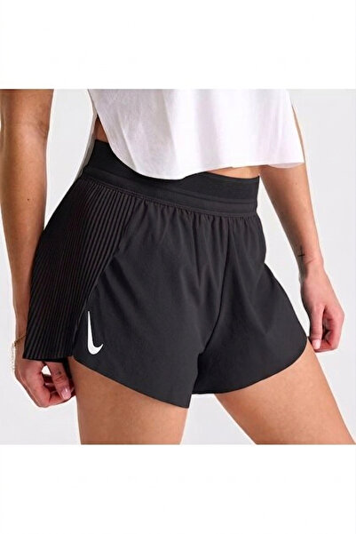 Nike AeroSwift Dri-Fit ADV Kadın Siyah Koşu Şortu ASLAN SPORT