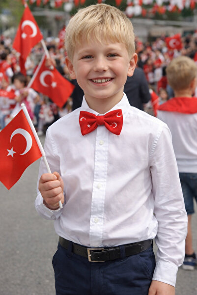 sema aksesuar Κόκκινο Παπιγιόν Εθνική Γιορτή