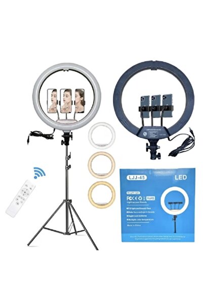 ZoePRO COOL Lampă circulară 46 cm, set cu telecomandă, trepied reglabil, ilum...