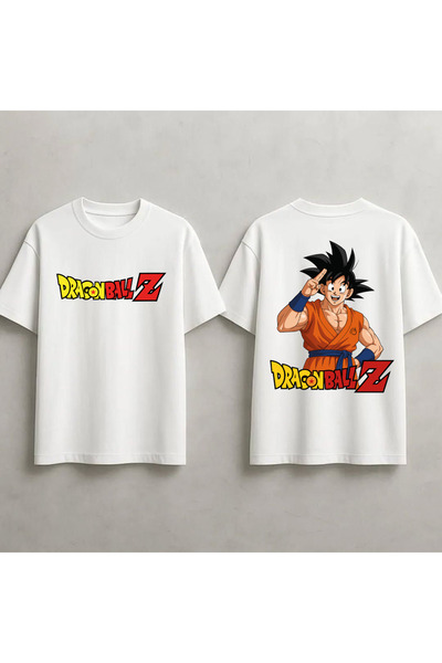 STİL-X Tricou supradimensionat unisex, 100% bumbac, cu imprimeu Dragon Ball Z
