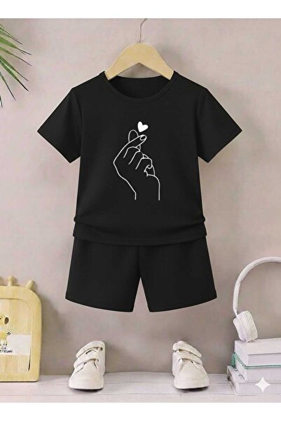 Nice Clothes Tricou și pantaloni scurți de vară pentru copii, unisex (imprime...