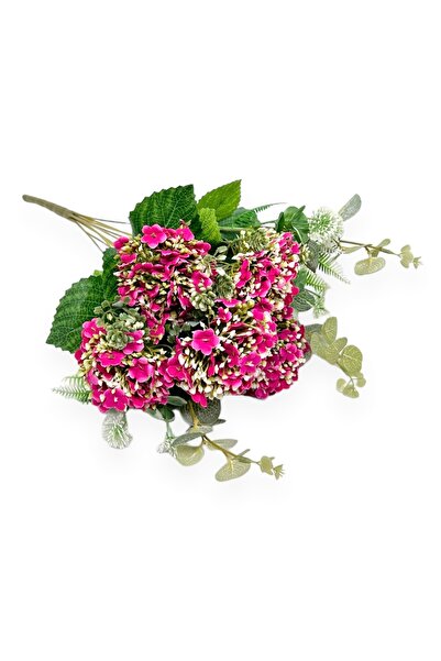 AFO Τεχνητή Ανθοδέσμη 10 Κλαδιών Ορτανσίας, Ευκαλύπτου και Συκαμόρου