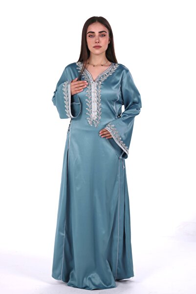 al bent al sharqieh women satin jalabiya dress