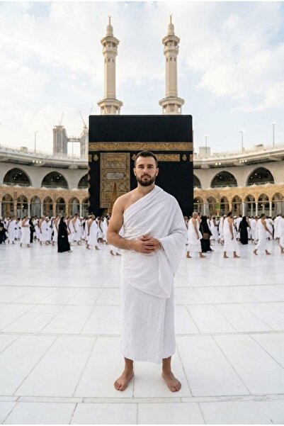 PORİENTO 100% Βαμβακερό ύφασμα μουσελίνας 4 στρώσεων για Χακ Ούμρε Ιχράμ 110x...