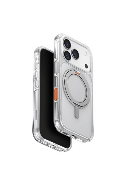uniq Case for iPhone 17 Pro, Swivix 360° Kickstand UNIQ, Silver