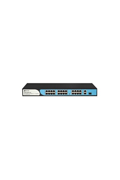Universal BDCOM S1200-24P2G1S محول شبكة بـ 24 منفذ 10/100 و24 منفذ POE و2 منف...