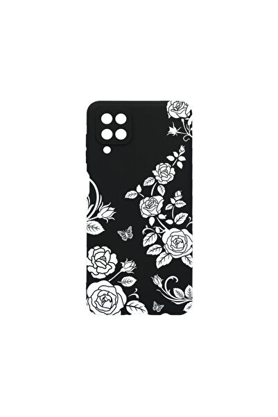 bestcase ®   Θήκη TPU Ultra Slim για Samsung Galaxy A12, Φλοράλ - Μαύρο Τριαν...