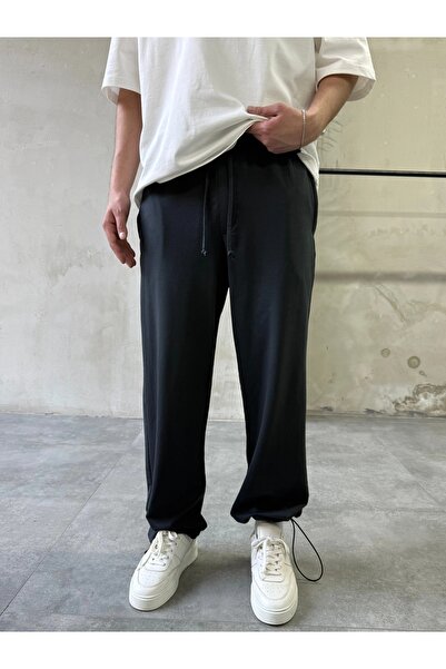 DIFRANSEL JEANS Pantaloni de trening largi cu elastic la picioare și talie