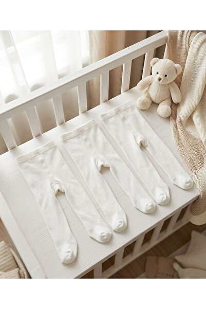 3-Pack Baby Girl & Kids Cotton Solid Color Pantyhose Newborn Newborn Hospital Pack