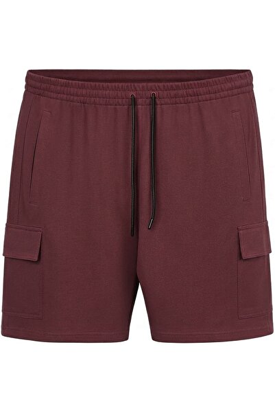 tambattal Dekons Cargo Pocket Plus Size Jacquard Combed Cotton Shorts