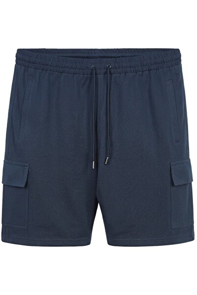 tambattal Dekons Cargo Pocket Plus Size Jacquard Combed Cotton Shorts