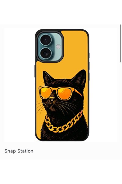 SNAPSTATIONRO Προστατευτική θήκη, MagSafe, iPhone 16 Plus - Cool Cat