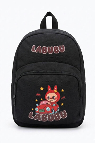 TOFİSA Women's Black Printed Backpack - 28312-Black