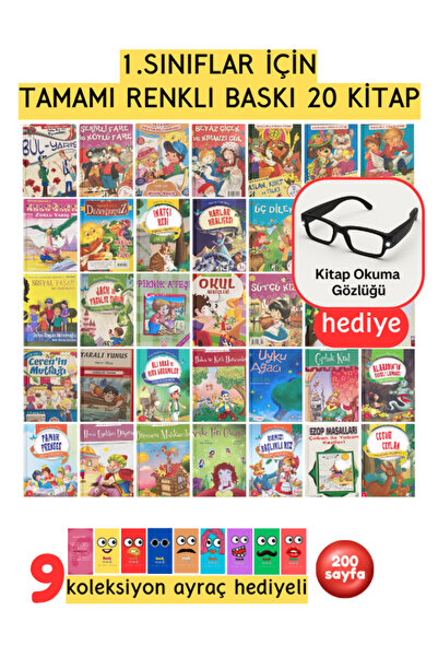 Pembe Yayınevi 1. Sınıflar İçin Tavsiyeli Renkli Hikaye Seti - Okumayı Güçlen...