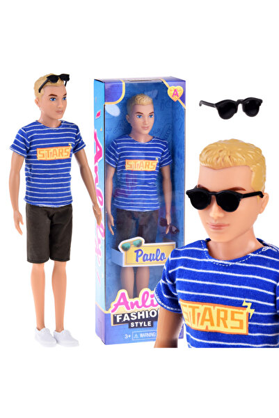 Other Anlily Boy Doll, striped T-shirt, shorts, glasses ZA4304