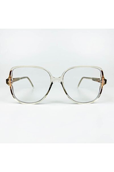 Old Space Vintage Mavi Işık Korumalı Vintage Gözlük – 70’ler Retro – Şeffaf D...