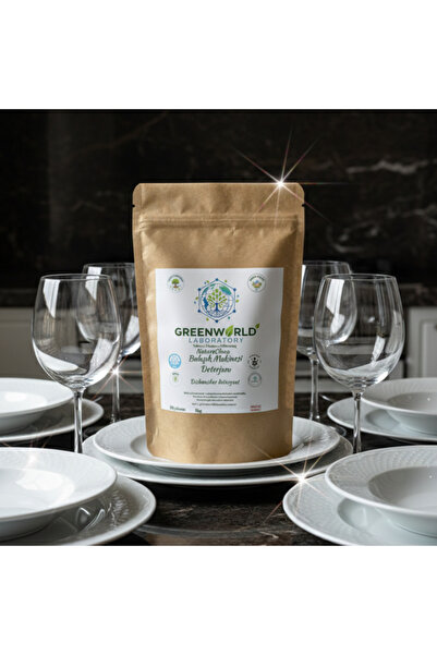 Greenworldlaboratory Bitkisel Bulaşık Makinesi Deterjanı 1.5 KG - Doğal ve Ki...