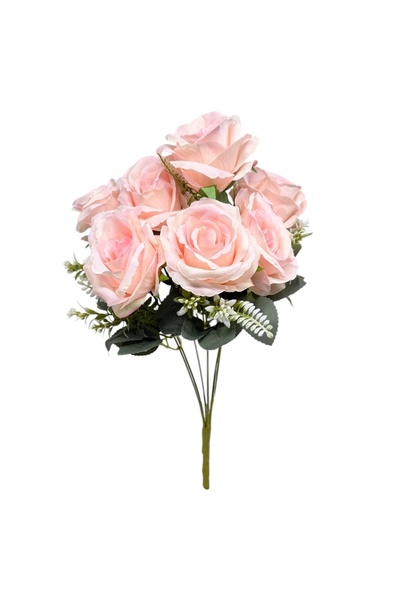 AFO Μπουκέτο με 7 Τριαντάφυλλα Ελίτ με Ροζ Φρέζα