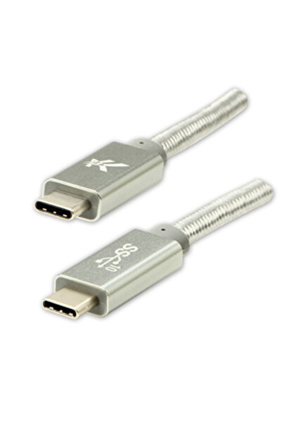 LOGO Cablu USB-C - USB-C 1 m Alb