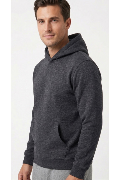 just wear zt سترة رياضية بجيب كنغر وغطاء للرأس