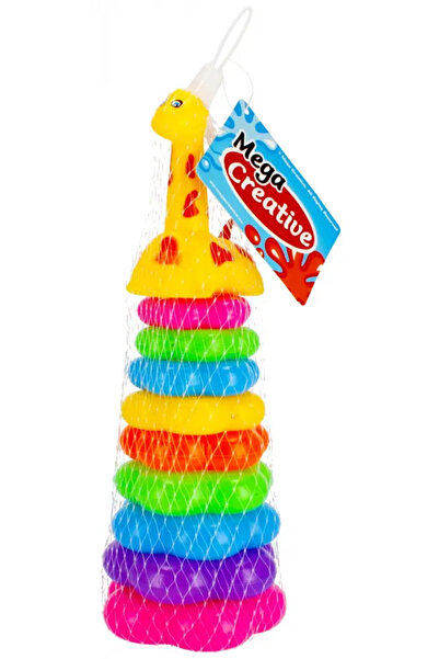 Mega Creative Piramidă pentru bebeluși din plasă 9x25cm