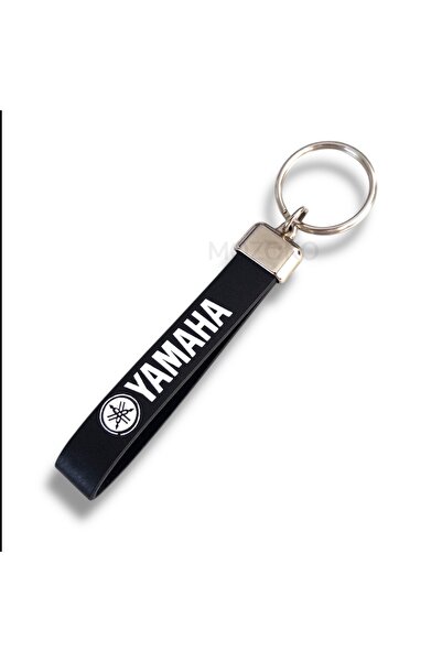 MOZOKO Μπρελόκ μοτοσικλέτας με λογότυπο Yamaha, μαύρο από συνθετικό δέρμα, κο...