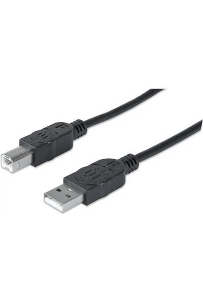 MANHATTAN Cablu USB-A la USB-B, 5M, Tată la Tată, 480 Mbps (USB 2.0), Echival...