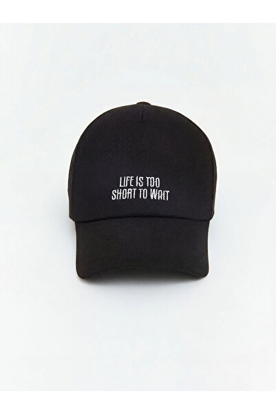LC Waikiki Trendlucky Girls' Cap with Lettering Printed on It