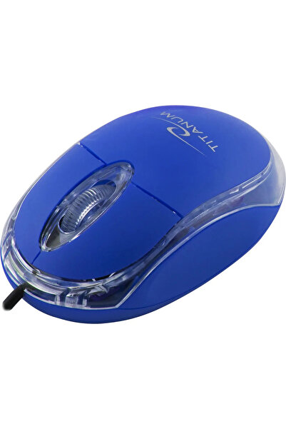 Titanum Mouse cu fir Esperanza TM102B Titanium (albastru)