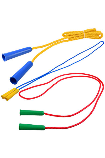 Other Coardă de sărit colorată cu mânere din plastic, lungă 206cm SP0736