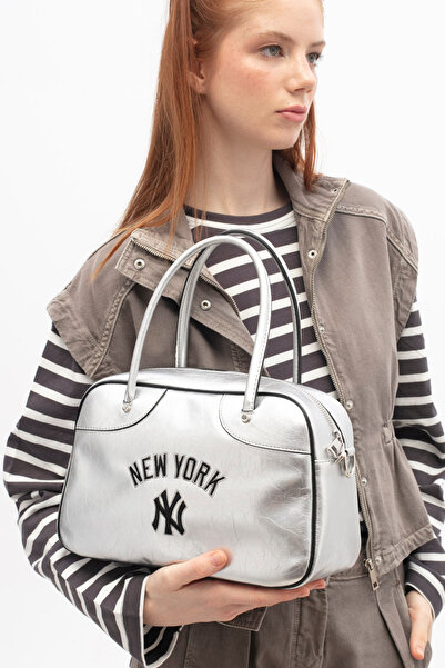 MLB NEW YORK YANKEES KADIN ÇAPRAZ ÇANTA GÜMÜŞ MLB028