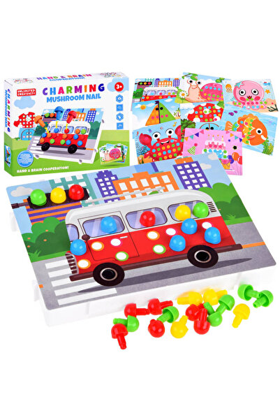 Jokomisiada Puzzle cu butoane mozaic educativ ZA4191