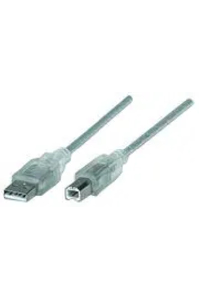MANHATTAN Cablu USB USB 2.0 A-B M/M, 3m, argintiu